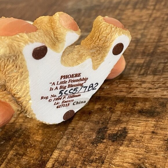 Cherished Teddies 1994 Phoebe 617113 A Little Friendship is Big Blessing No Box - Picture 4 of 5